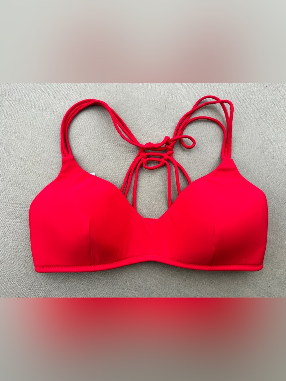 Calzedonia Cobey Red Strappy Wireless Bikini top Medium